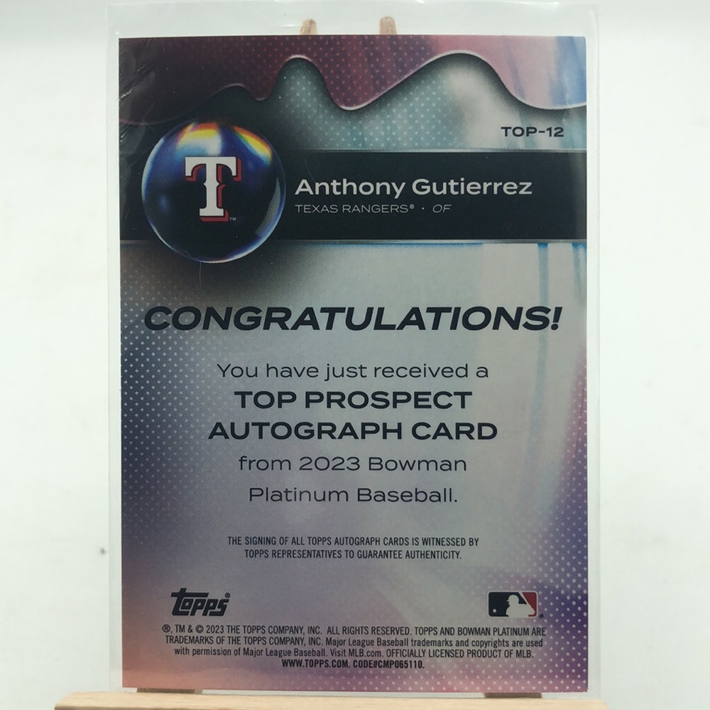 Anthony Gutierrez Sticker Auto - Picture 2 of 2